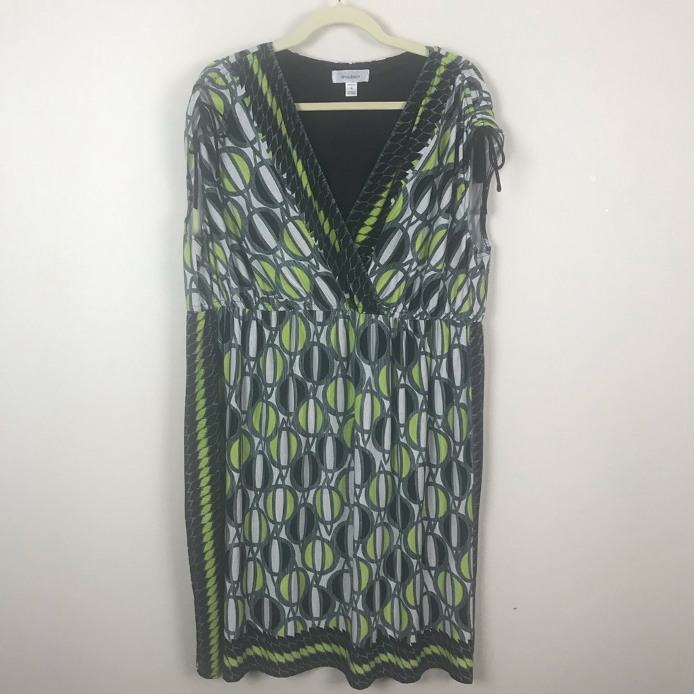 Dress Barn Geometric Sleeveless Dress